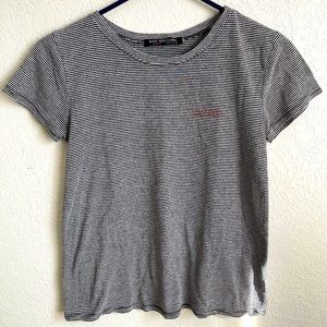 Black & White Stripped T- Shirt | "Whatever"